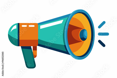 megaphone vector, minimal car horn icon vector illustration