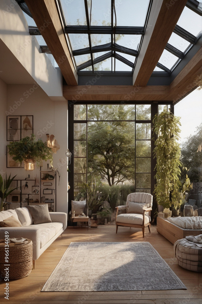 luxury house with glass walls in nature luxury house with glass walls in nature
