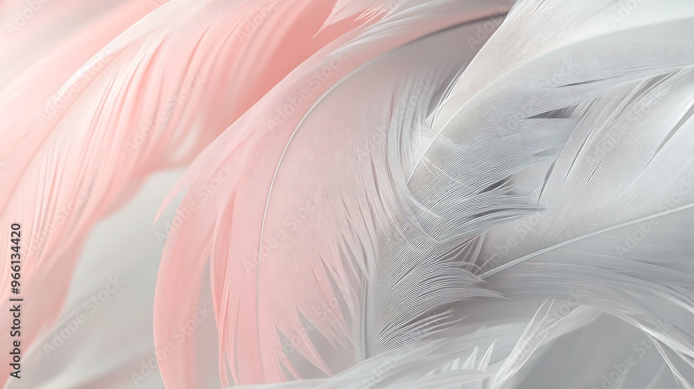 Soft Pink and White Feathers Abstract Background Texture Soft Pink and White Feathers Abstract Background Texture