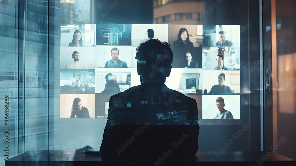 Virtual meeting room for teams in different locations to connect. Virtual meeting room for teams in different locations to connect.