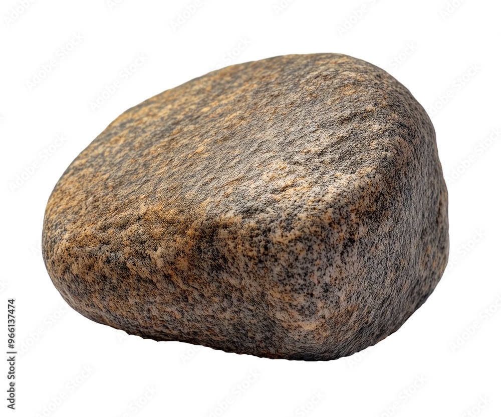 Closeup of a smooth rock with natural texture perfect for nature, geology, and outdoor visuals, Cutout, Isolated on White Background Closeup of a smooth rock with natural texture perfect for nature, geology, and outdoor visuals, Cutout, Isolated on White Background