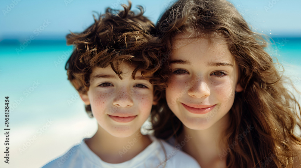 Pre Teen And Child Siblings Hug And Snuggle Smiles Pre Teen And Child Siblings Hug And Snuggle Smiles