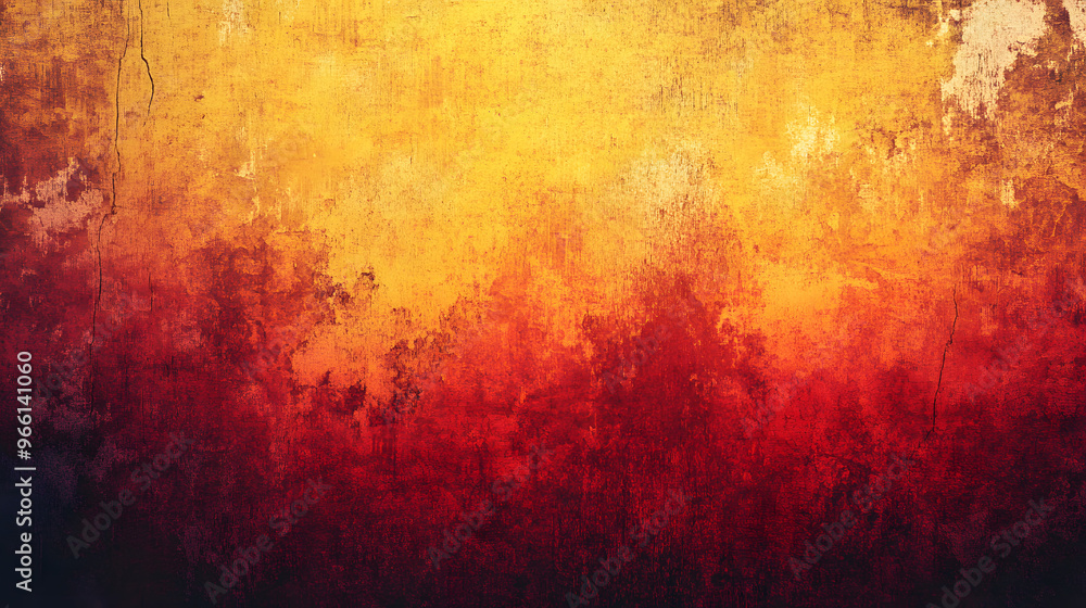 Grainy background in red yellow, grunge texture noise gradient, abstract background for banner, poster, cover Grainy background in red yellow, grunge texture noise gradient, abstract background for banner, poster, cover