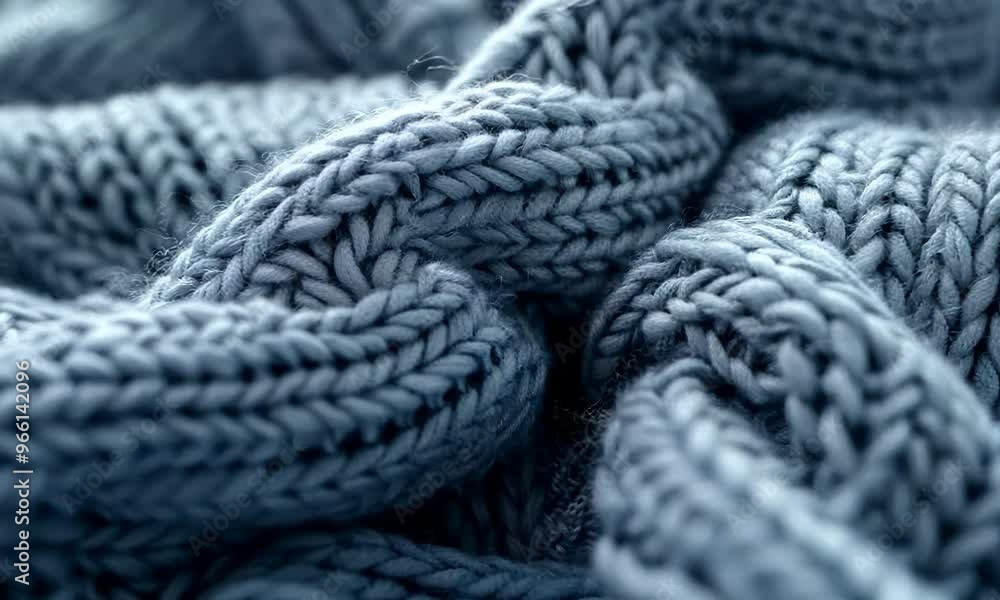 Knitted Wool Texture Background, Video Knitted Wool Texture Background, Video