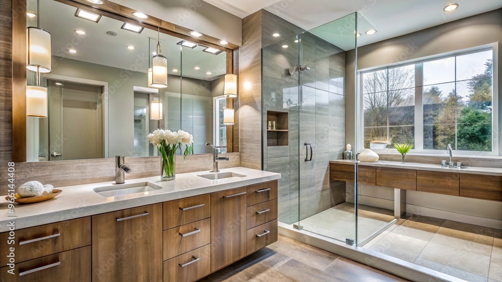 Discover the Elegance of a Modern Bathroom Featuring a Sleek Vanity Design for Stylish Interiors Discover the Elegance of a Modern Bathroom Featuring a Sleek Vanity Design for Stylish Interiors