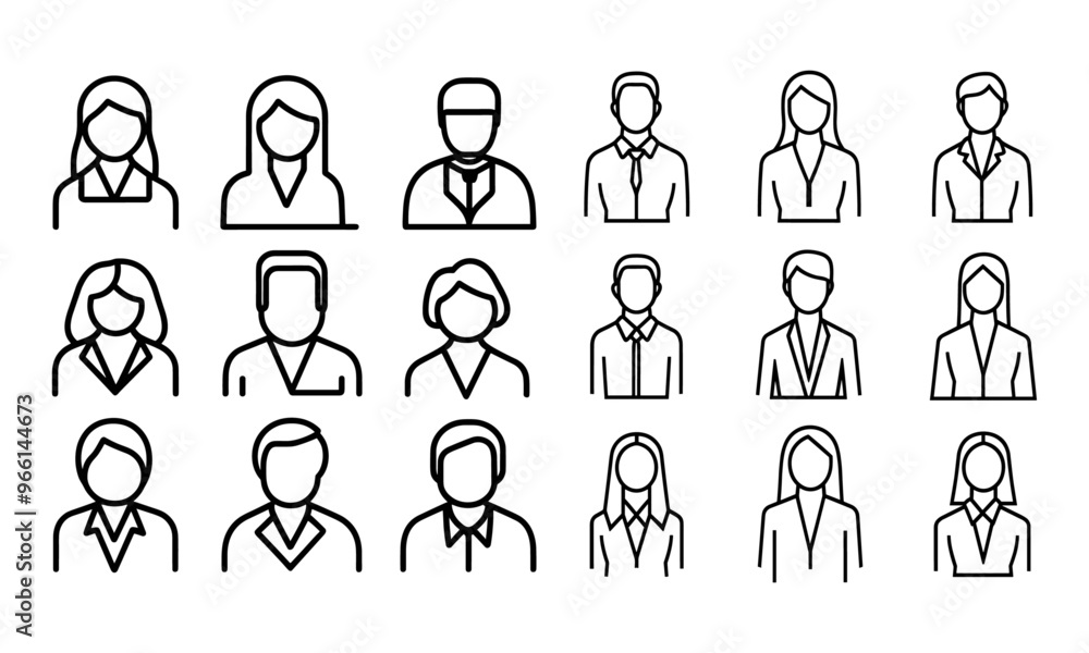 Employee icon or logo isolated sign symbol vector character illustration Employee icon or logo isolated sign symbol vector character illustration