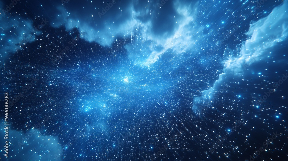sky with data hologram sky with data hologram