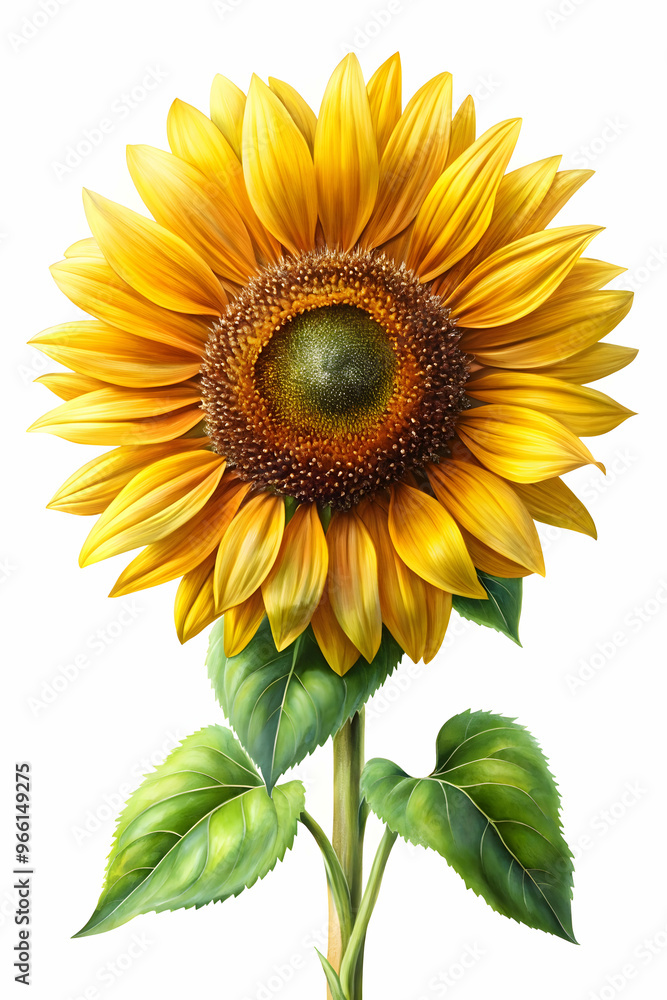 Fototapeta premium digital painting look awesome sunflower