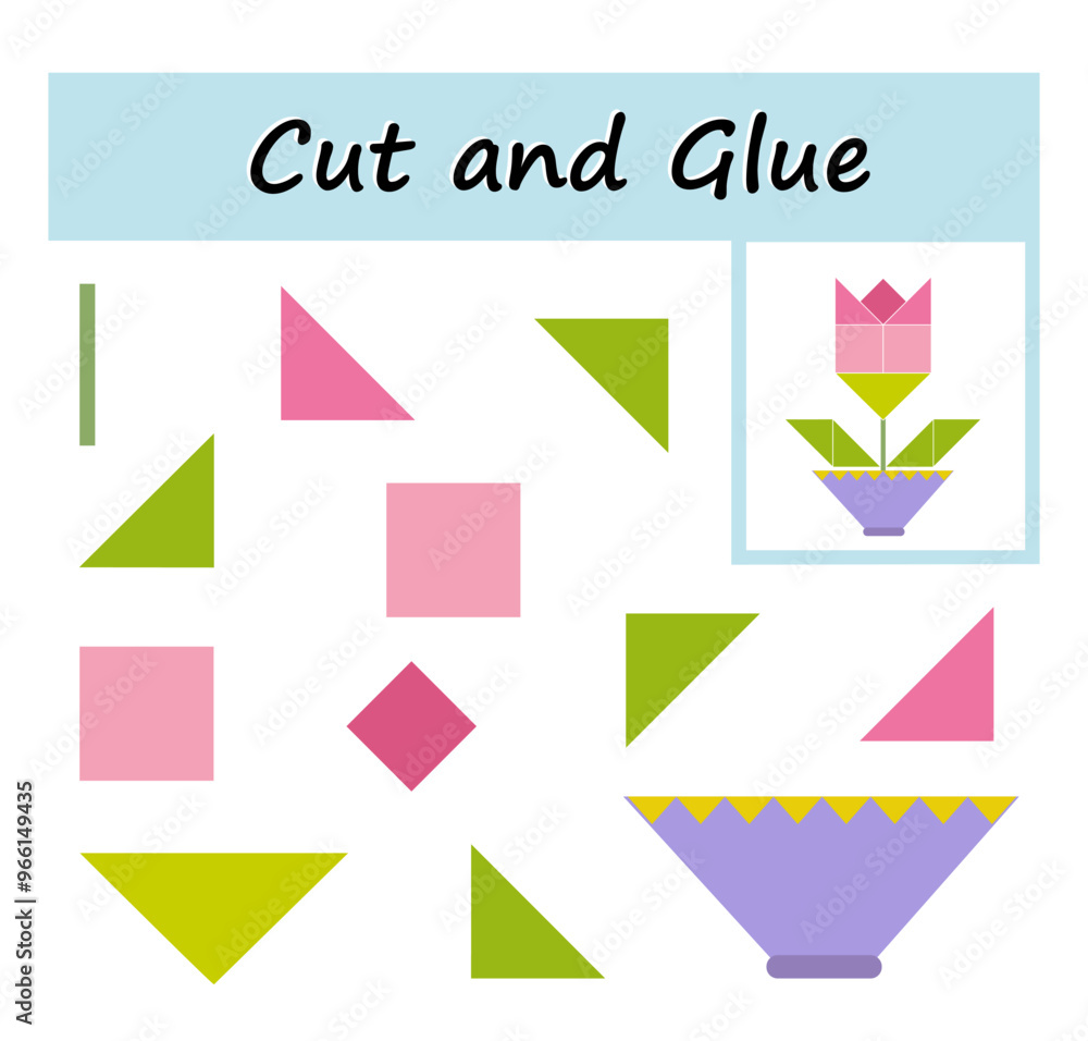 Educational paper game for children. Cut parts of the image and glue on the paper. DIY worksheet. Educational paper game for children. Cut parts of the image and glue on the paper. DIY worksheet.