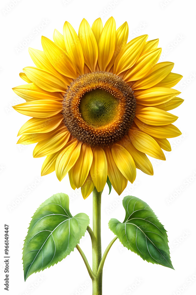 Fototapeta premium digital painting look awesome sunflower