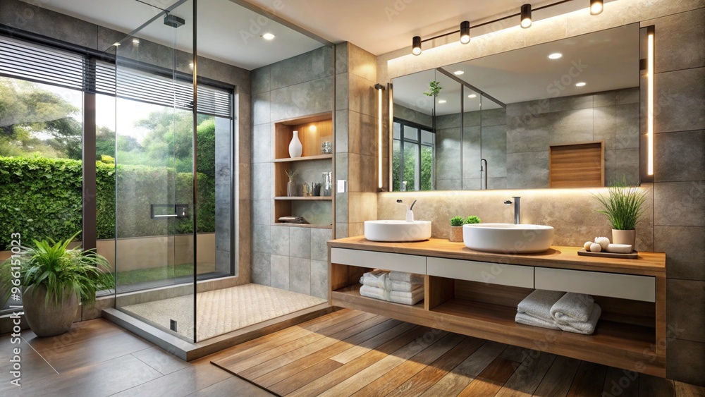 Explore the Aesthetic of a Contemporary and Stylish Bathroom Featuring a Floating Vanity for Modern Homes Explore the Aesthetic of a Contemporary and Stylish Bathroom Featuring a Floating Vanity for Modern Homes