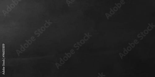 dark wall, black background, Close up of clean school horizontal chalkboard. Vector grungy texture with chalk rubbed out on black background, black leather, Dark gray background backdrop studio, wall.
