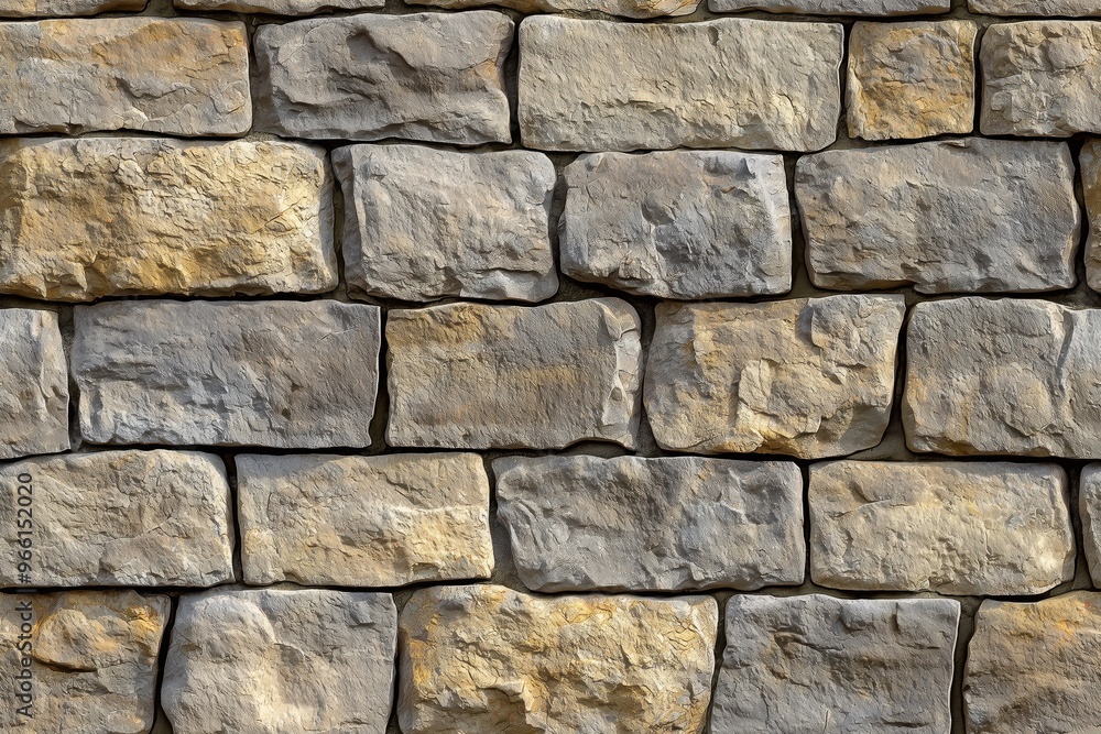 A textured coursed stone cladding wall made of irregularly shaped stones in various shades of gray and beige. The stones are arranged in a staggered pattern, creating a rustic and natural appearance. A textured coursed stone cladding wall made of irregularly shaped stones in various shades of gray and beige. The stones are arranged in a staggered pattern, creating a rustic and natural appearance.