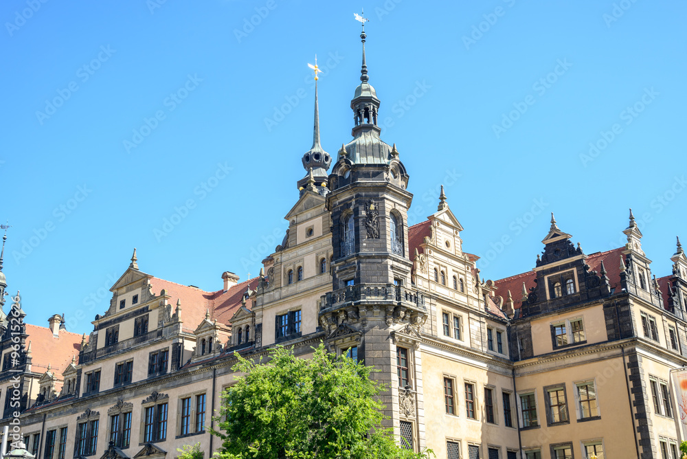 Obraz premium Dresden Castle or Royal Palace, former residence of the electors and kings of Saxony in old town of Dresden, Germany