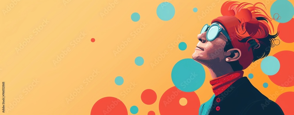 April Fools' Day, playful illustrations, ample copy space April Fools' Day, playful illustrations, ample copy space