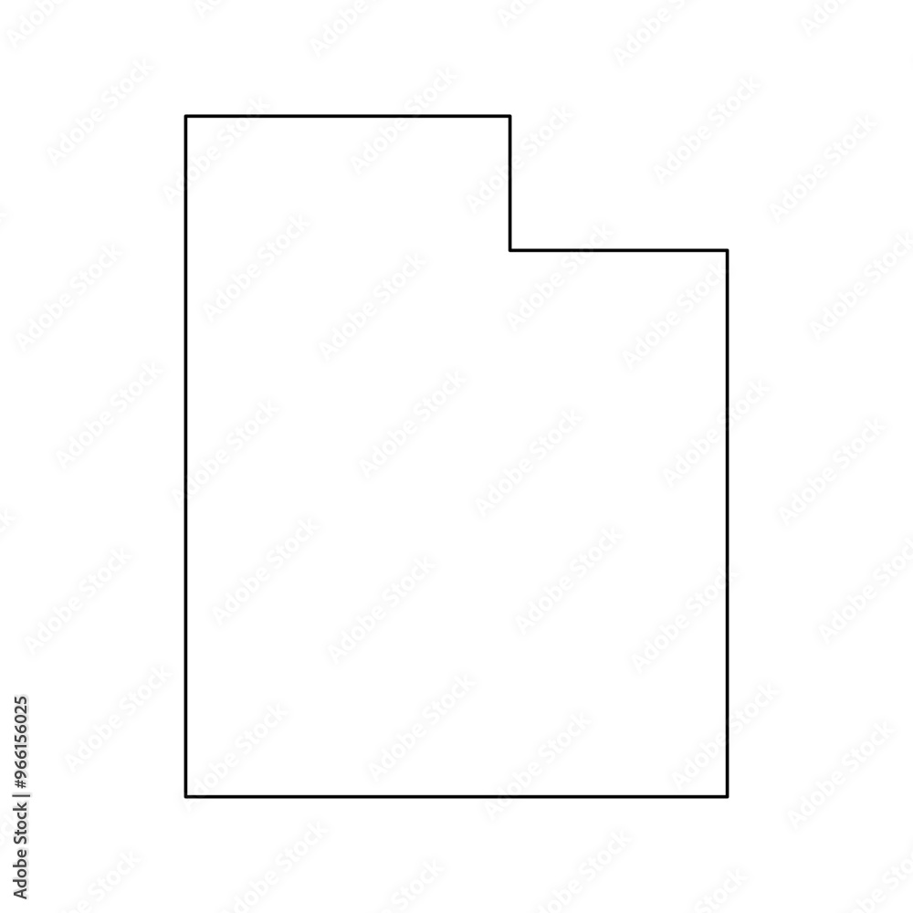 Utah Outline Map Utah Outline Map