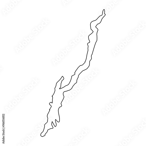 Lake George Outline Map
