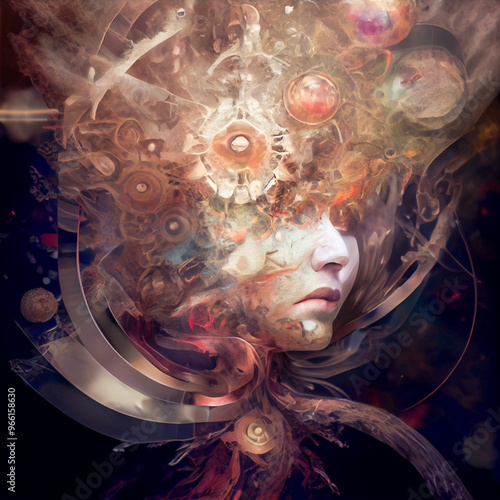 Abstract illustration of madness