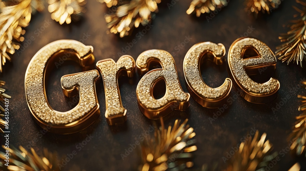 Golden personalized name postcard perfect for decor. Golden personalized name postcard perfect for decor.