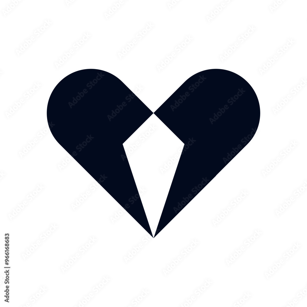 tailor tie suit heart logo vector eps illustration tailor tie suit heart logo vector eps illustration