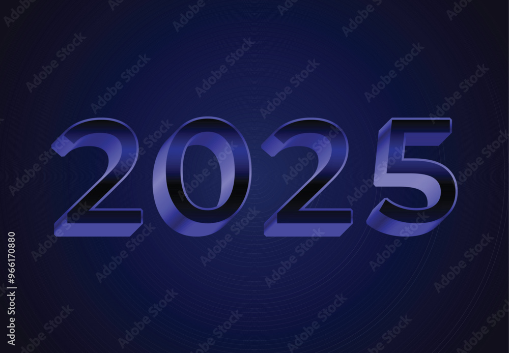 2025 Happy New Year Realistic Decoration Blue Design Abstract Logo Symbol Vector Illustration 2025 Happy New Year Realistic Decoration Blue Design Abstract Logo Symbol Vector Illustration