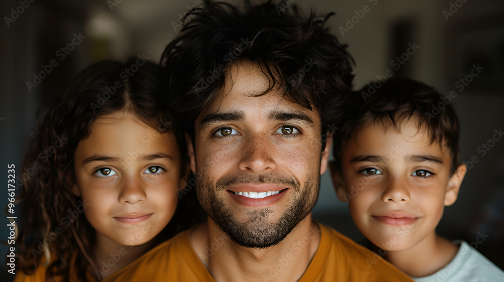 Portrait Cheerful Family