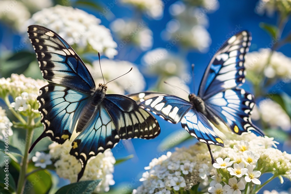 Butterflies in a Garden Butterflies in a Garden