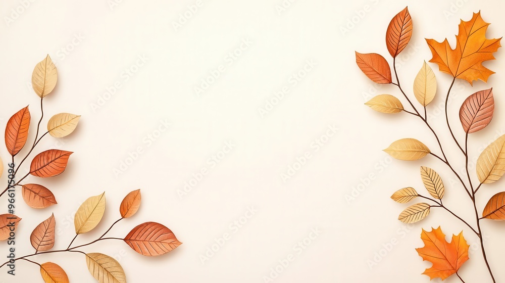 Thanksgiving illustration with warm brown lines and soft earthy tones Thanksgiving illustration with warm brown lines and soft earthy tones