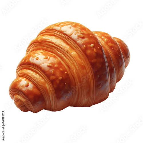 croissant isolated on white background