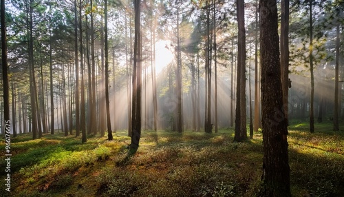 morning in the woods