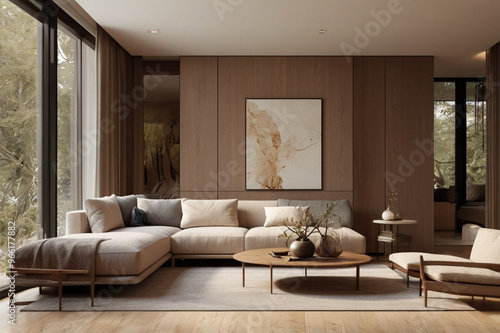 Modern interior living space 