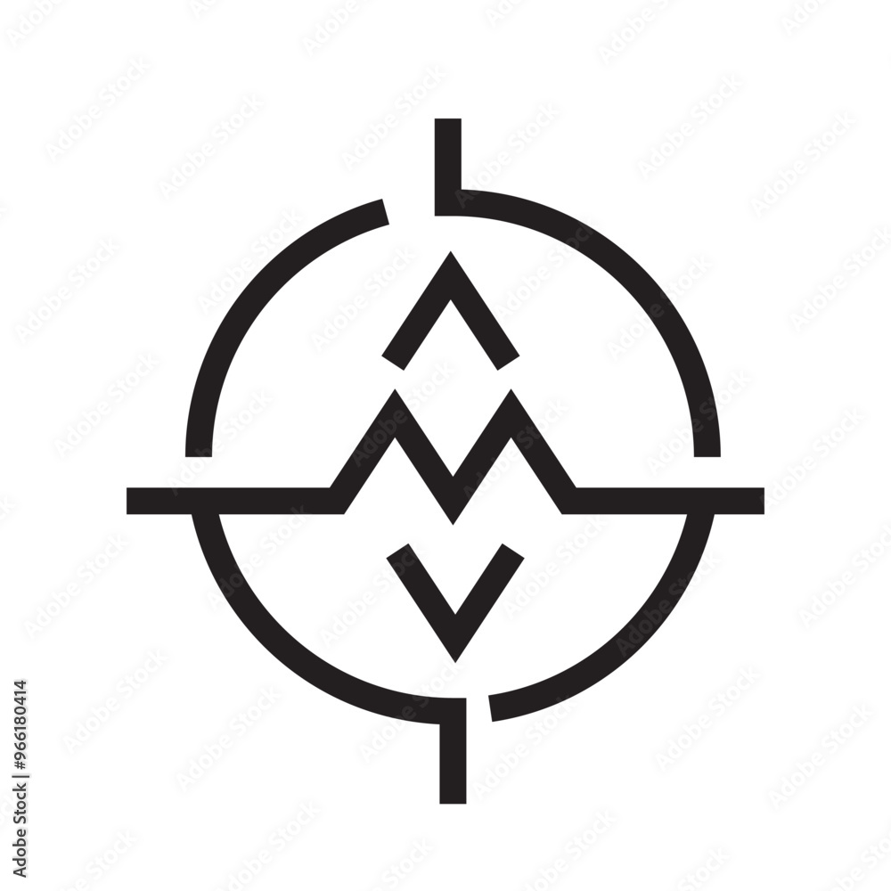 alphabet m letter a compass logo vector eps alphabet m letter a compass logo vector eps