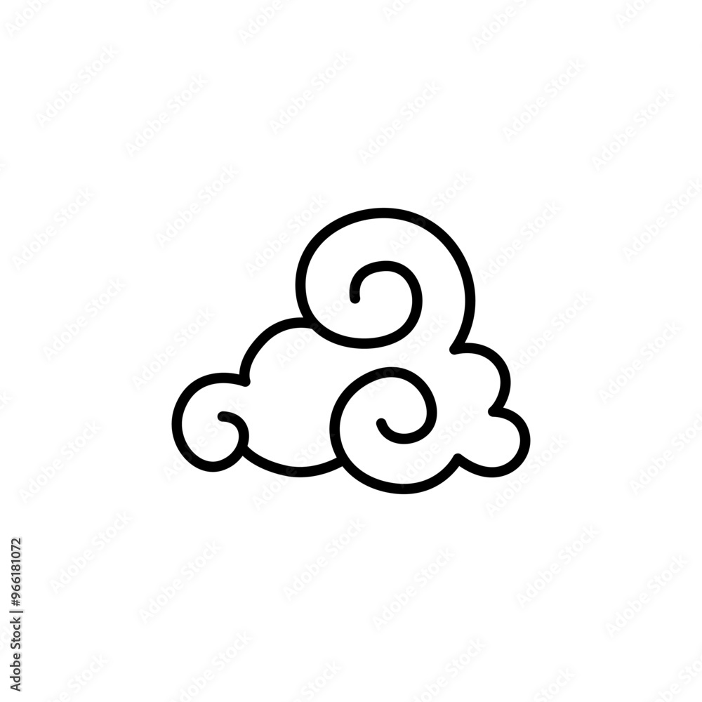 Abstract Cloud , Chinese Cloud , Curl cloud ,Decoration cloud, cloud icon Abstract Cloud , Chinese Cloud , Curl cloud ,Decoration cloud, cloud icon