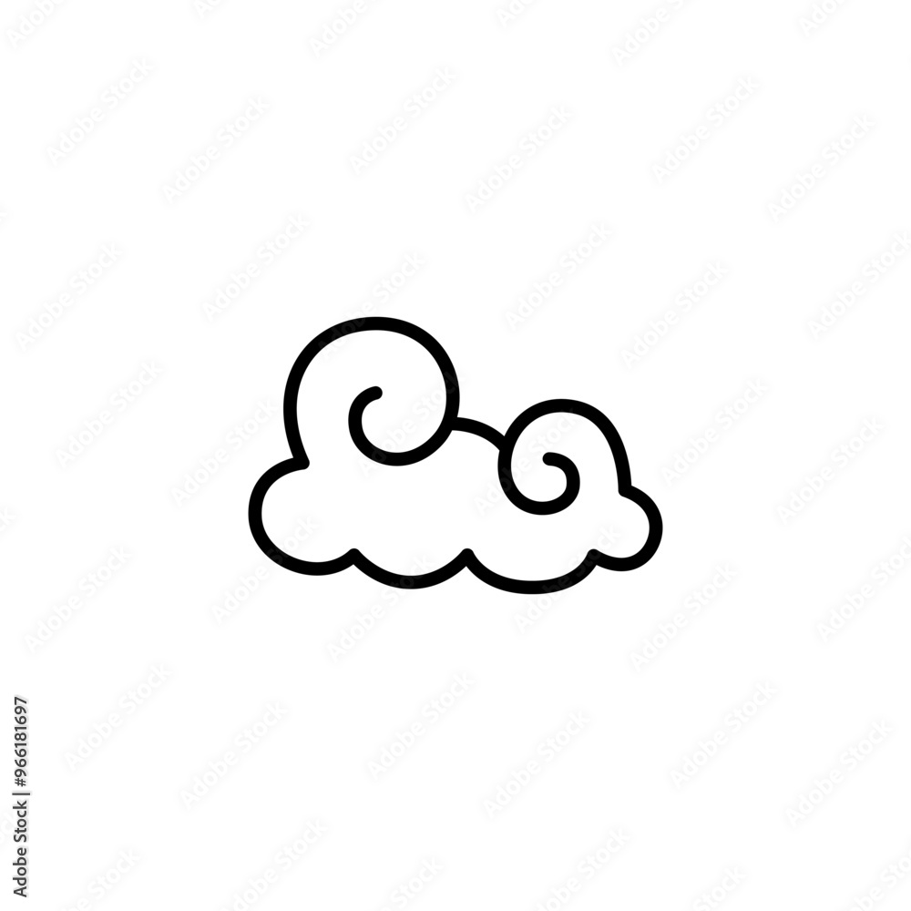 Abstract Cloud , Chinese Cloud , Curl cloud ,Decoration cloud, cloud icon Abstract Cloud , Chinese Cloud , Curl cloud ,Decoration cloud, cloud icon
