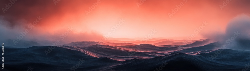 Obraz premium sunrise in the mountains