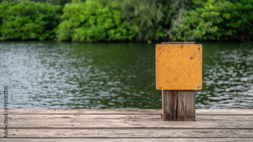 A sign at a fishing dock with cautionary advice and regulatory guidelines for safe fishing practices