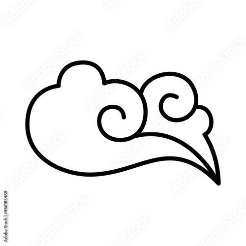 Cloud icon chinese style