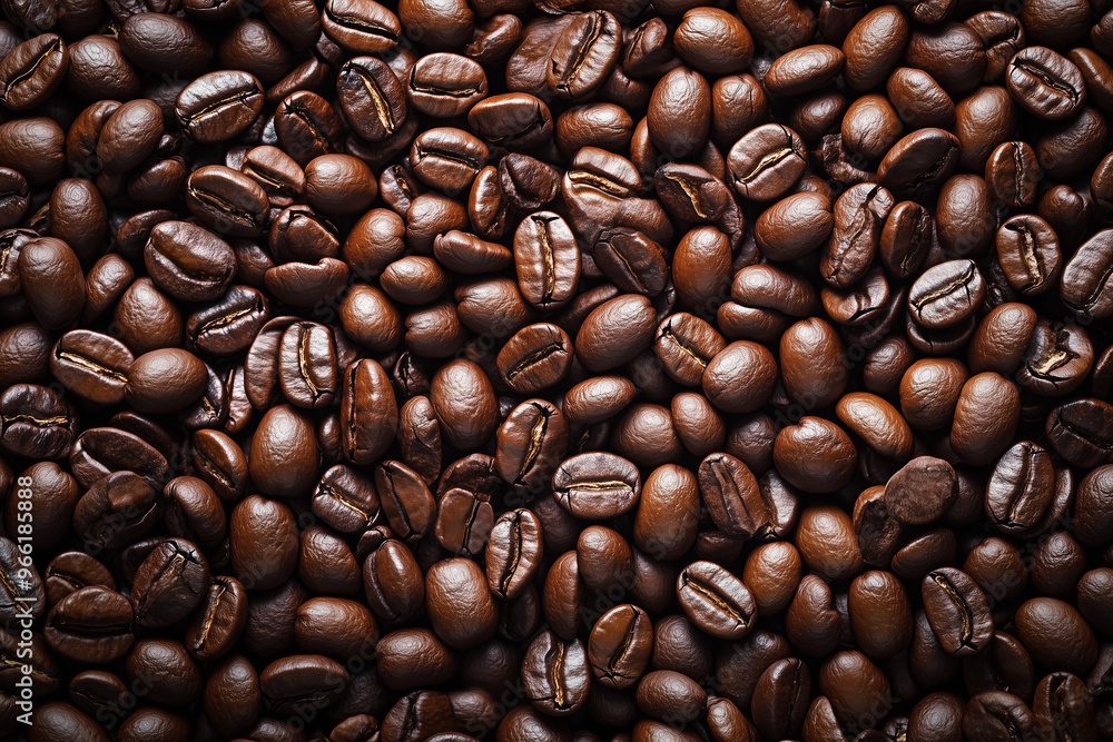 Fototapeta premium Lying coffee beans.