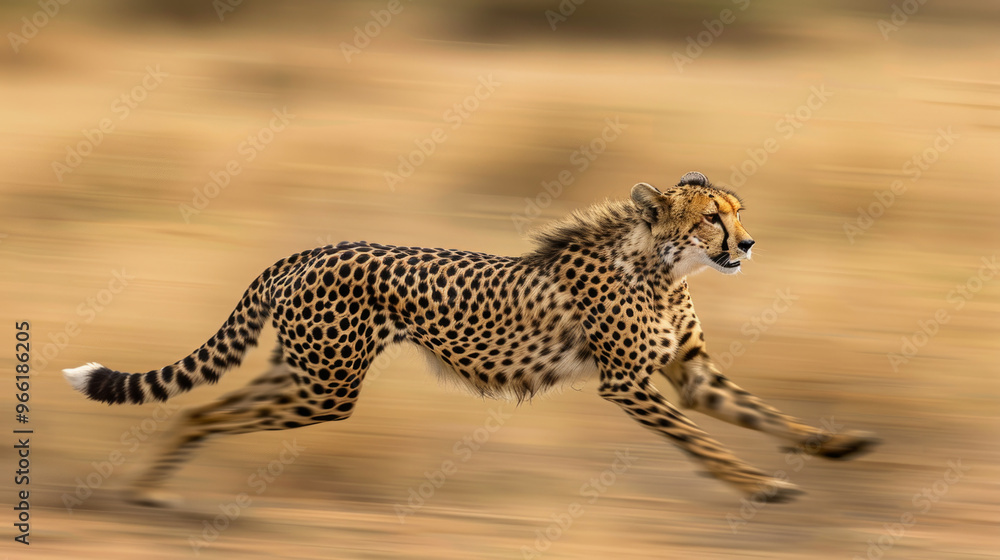 Cheerful cheetah sprinting across a savannah capturing the essence of speed, agility, and wild nature in motion. Concept of wildlife, big cat, predator, and African plains. Fast motion, speed Cheerful cheetah sprinting across a savannah capturing the essence of speed, agility, and wild nature in motion. Concept of wildlife, big cat, predator, and African plains. Fast motion, speed