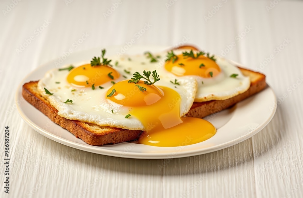 Sunny Side Up Eggs on Toast Sunny Side Up Eggs on Toast