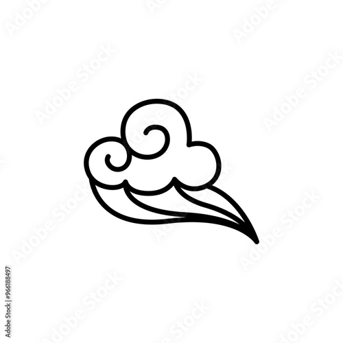 Abstract Cloud , Chinese Cloud , Curl cloud ,Decoration cloud, cloud icon