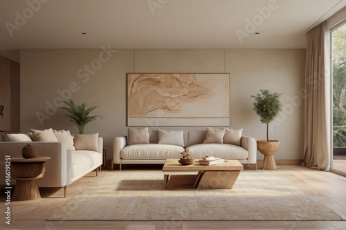 Modern interior living space 