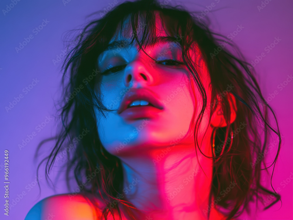 Vivid Portraiture: A Modern Intensity. A striking and colorful portrait of a person in an atmospheric setting. Vivid Portraiture: A Modern Intensity. A striking and colorful portrait of a person in an atmospheric setting.