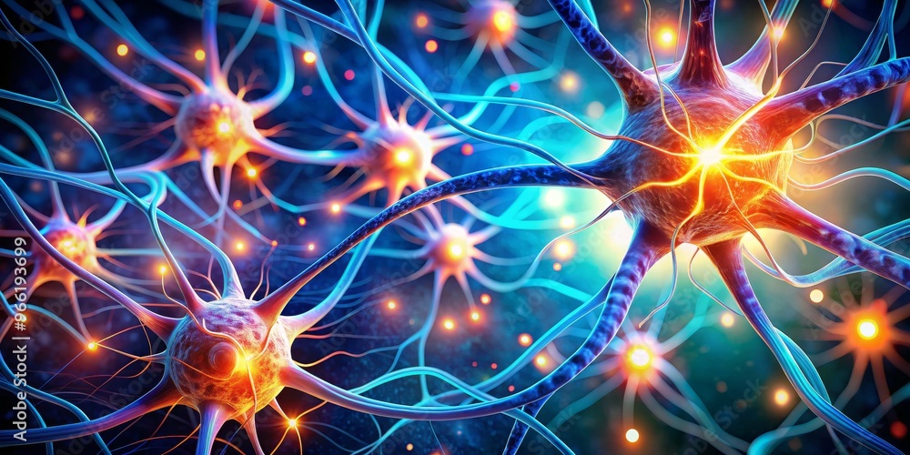 Neural Network Connection - 3D Render, Abstract, Sci-fi, Neuron, Brain, Neurology Neural Network Connection - 3D Render, Abstract, Sci-fi, Neuron, Brain, Neurology