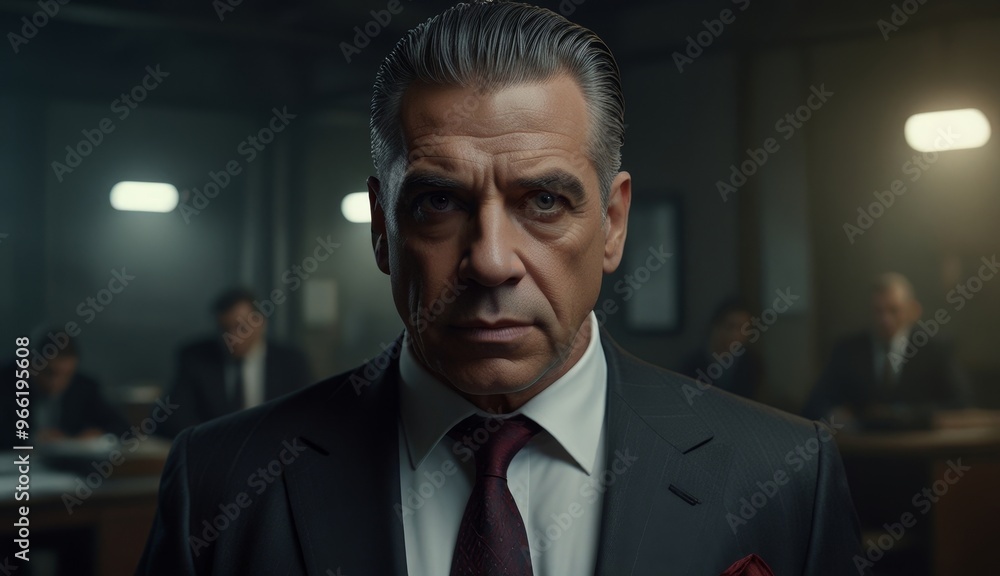 Fototapeta premium Confident Businessman in Meeting Room