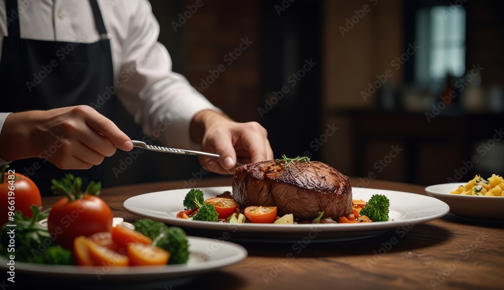 Gourmet Steak Preparation and Plating Gourmet Steak Preparation and Plating