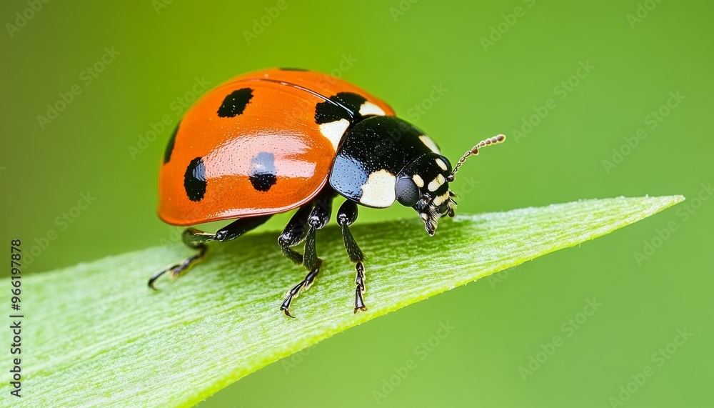 Macro View of Seven-Spotted Ladybug: Nature's Tiny Marvel in High Resolution. Vibrant Red and Black Insect Closeup for Nature Campaigns, Marketing Backgrounds, and 4K Wallpapers. Perfect for Seasonal Macro View of Seven-Spotted Ladybug: Nature's Tiny Marvel in High Resolution. Vibrant Red and Black Insect Closeup for Nature Campaigns, Marketing Backgrounds, and 4K Wallpapers. Perfect for Seasonal