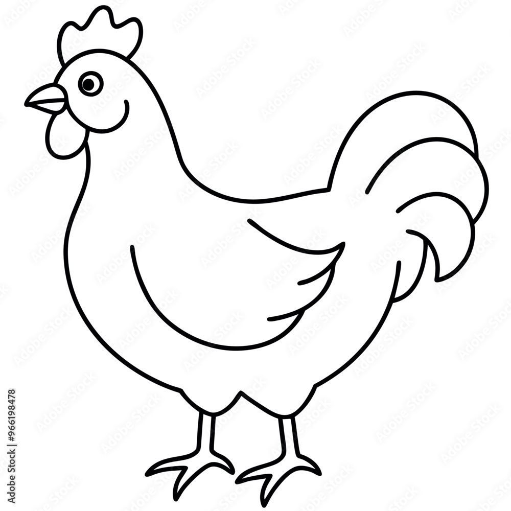 Chicken vector illustration.
Chicken vector illustration.