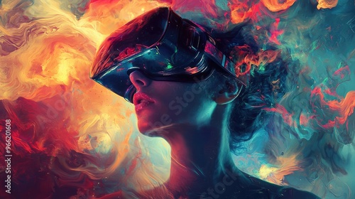 Immersed in Creativity: VR Artist Crafting Digital Masterpieces