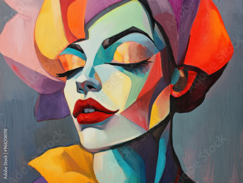 Vivid Expression: A Colorful Portrait of Individuality and Creativity